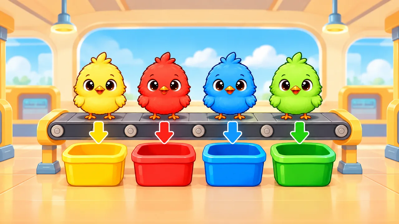 ひよこ仕分け工場のゲーム画像