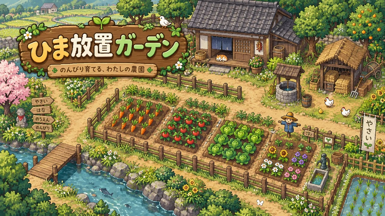 ひま放置ガーデンのゲーム画像